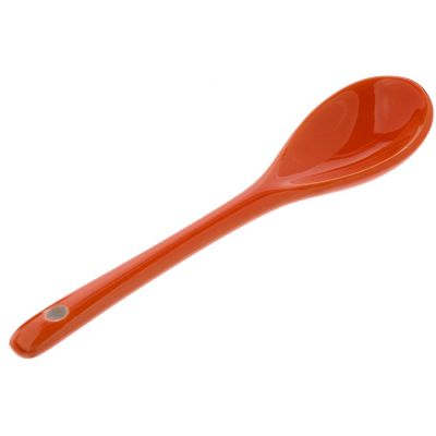 Кружка-хамелеон Melty с ложкой, черная с оранжевым-3