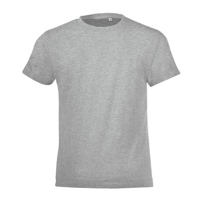 Футболка детская Regent Fit Kids, серый меланж-0