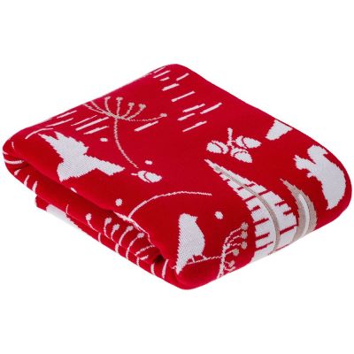 Набор Sever с пледом и кружкой, красный-10