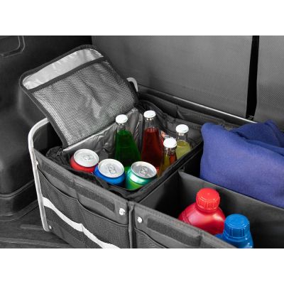 Органайзер в багажник с сумкой-холодильником Arranger, черный с серым-8