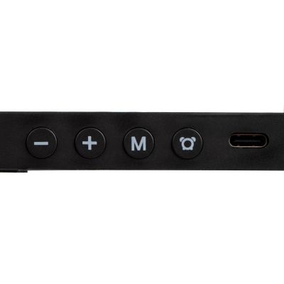 Зарядная станция с часами Clock Nest, черная-7