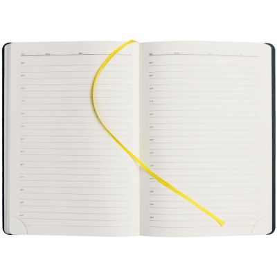 Ежедневник Flex Shall, недатированный, голубой-4