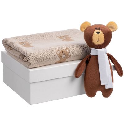 Набор детский с мишками Beastie Toys, бежевый-0