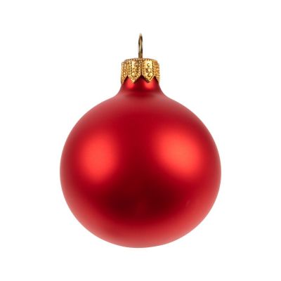 Елочный шар Gala Matt в коробке, красный, 6 см-1