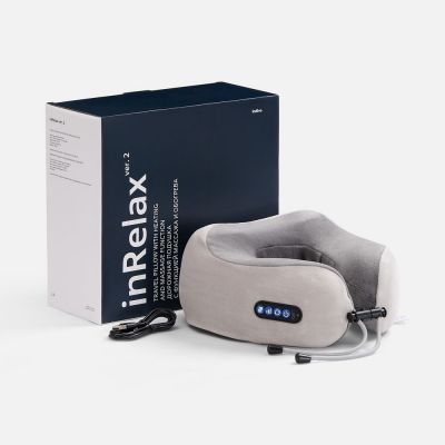 Дорожная подушка-массажер inRelax, ver.2, серая-13