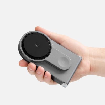 Складная станция беспроводной зарядки transForm, серый металлик-4