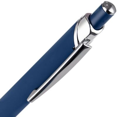 Ручка шариковая Chromos Soft Touch, синяя-3