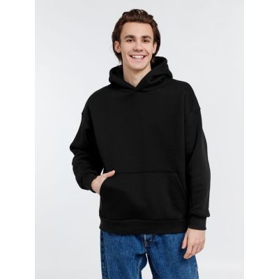 Худи оверсайз унисекс Go Easy, черное-4