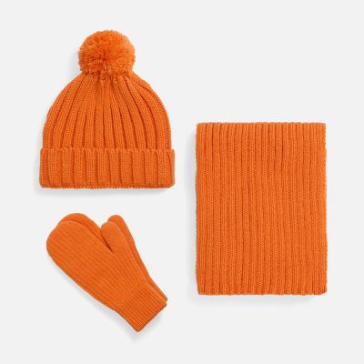 Варежки HappyGo, оранжевые-3