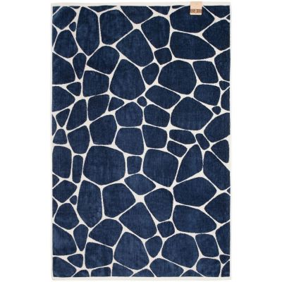 Полотенце Giraffe, большое, бежевое с синим-1