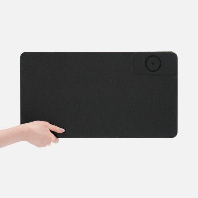 Складной стол для ноутбука с беспроводной зарядкой Kickstand Table, серый-5