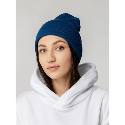 Шапка Real Rib, темно-синяя (лазурная)-2