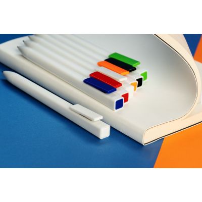 Ручка шариковая Swiper SQ, белая-5