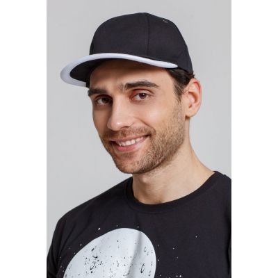 Бейсболка Bizbolka Honor, темно-синяя с белым кантом-4