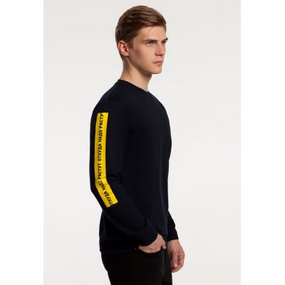 Толстовка «Откуда надо растут», темно-синяя-3