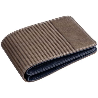 Портмоне inCase, серое с синим-0