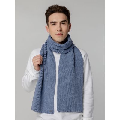 Шарф Tommi, голубой меланж-5