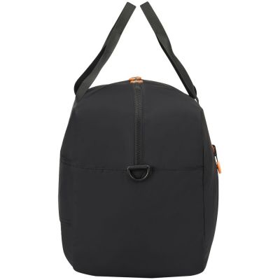 Сумка дорожная Compact Neon, черная с оранжевым-3