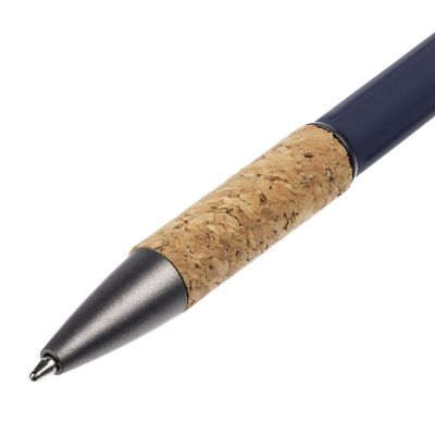 Ручка шариковая Cork, синяя-3