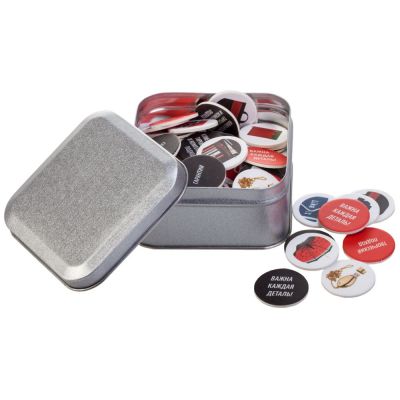 Коробка Pragmax S, квадратная, серебристая-2