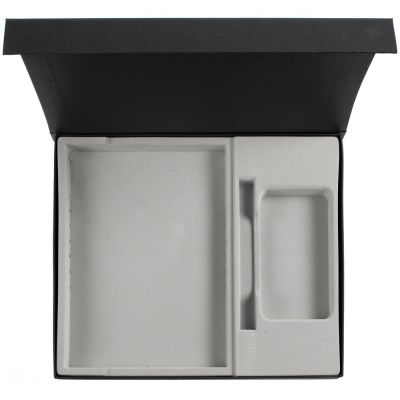 Коробка Daily под ежедневник, аккумулятор и ручку, черная-2