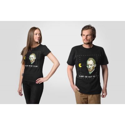 Футболка мужская «Ван-Пакман», черная-6