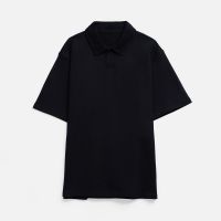 Рубашка поло унисекс Tiimi, черная