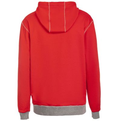 Двусторонняя толстовка Revers, серая с красным-3