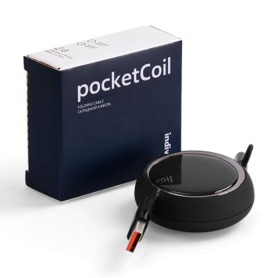 Складной кабель с переходниками pocketCoil, черный-7