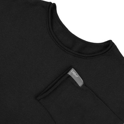 Лонгслив унисекс Siluetti Fuori, черный-2