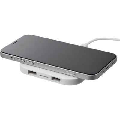 Беспроводное зарядное устройство Interra Plus, белое-7