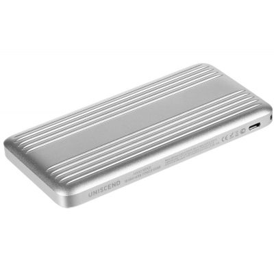 Металлический аккумулятор Hard Ridge, 10000 мАч, серебристый-0