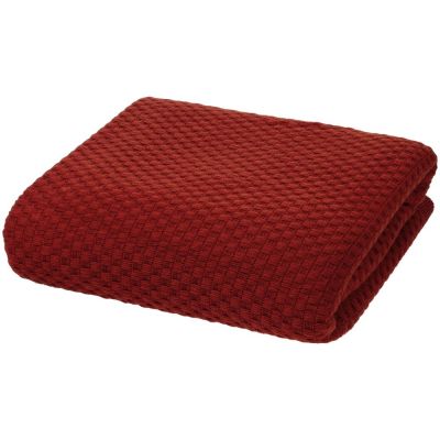 Плед Sheerness, коричневый (терракота)-4