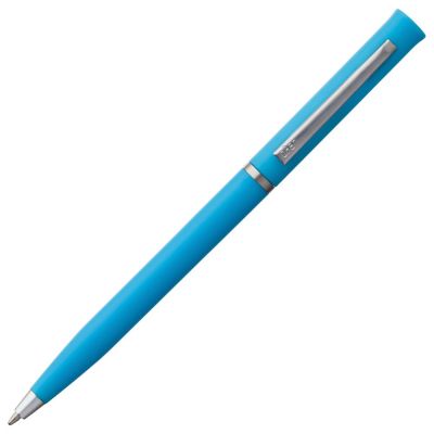 Ручка шариковая Euro Chrome, голубая-2