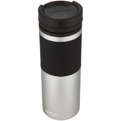 Термостакан Twistseal Glaze, вакуумный, серебристый-1