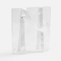 Шопер Clear Fest, ver.2, прозрачный с белыми ручками