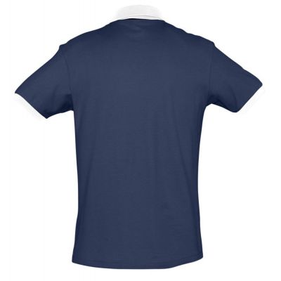 Рубашка поло Prince 190, темно-синяя с белым-1