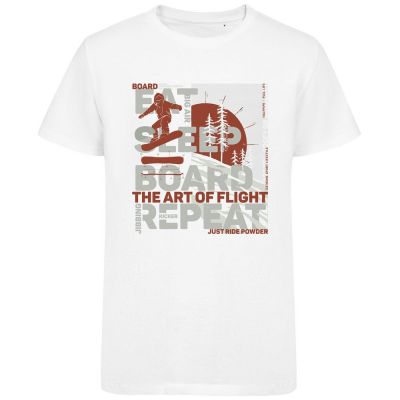 Футболка Snowboard, белая-1