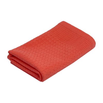 Полотенце вафельное «Деметра», среднее, оранжевое (грейпфрут)-0