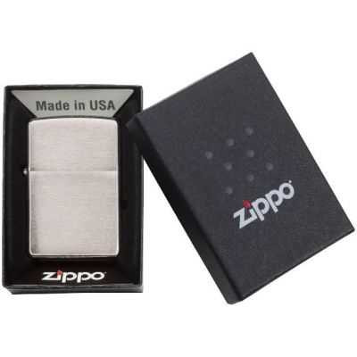 Зажигалка Zippo Armor Brushed, матовая серебристая-4