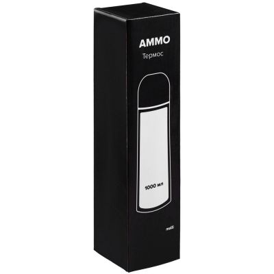 Термос Ammo 1000, черный-5