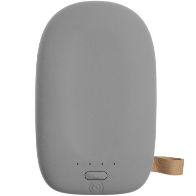 Аккумулятор с беспроводной зарядкой Pebble Wireless 9000 мАч, серый-3