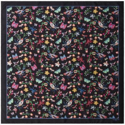 Платок Butterfly Silk, черный-0