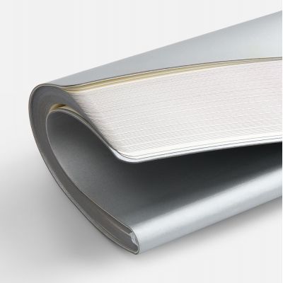 Блокнот Flex Shall ver.2, серебристый-5