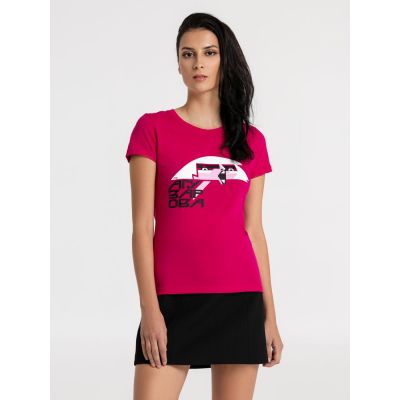 Футболка женская «Меламед. Жанна Агузарова», ярко-розовая (фуксия)-2