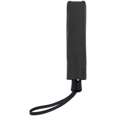 Зонт складной Manifest Color со светоотражающим куполом, черный-3