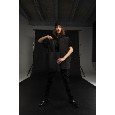 Шопер B4, черный с черными ручками-2