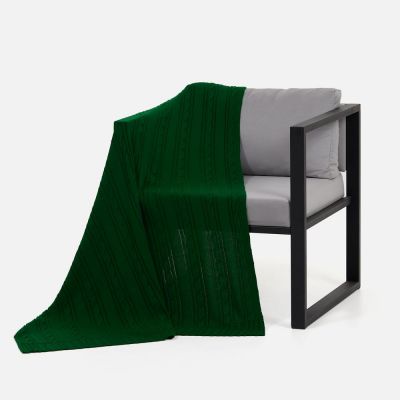 Плед Remitti, глубокий зеленый-1