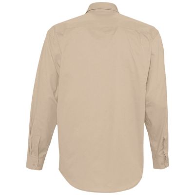 Рубашка мужская с длинным рукавом Bel Air, бежевая-1