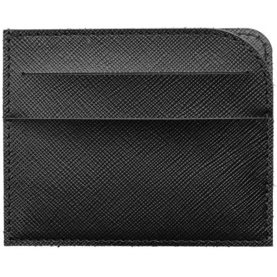 Чехол для карточек Linen, черный-0